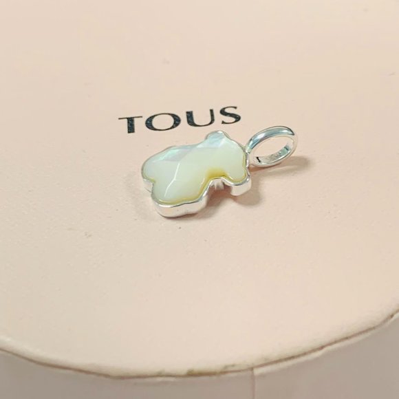 TOUS Charm Silver TOUS Color Pendant with medium faceted onyx Bear motif - Picture 5 of 7